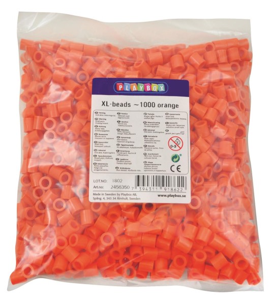 Playbox XL-Perlen 1000 Stück orange