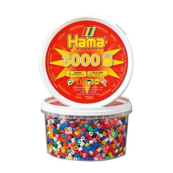 Hama Dose mit 3000 Bügelperlen Basic