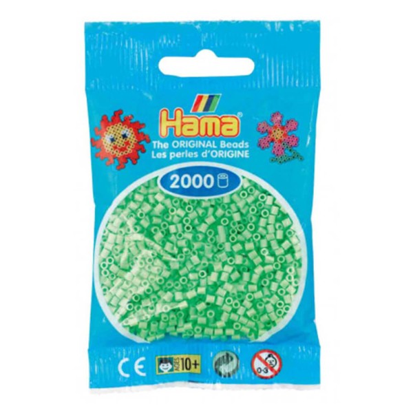 Hama Mini-Bügelperlen 2000 im Beutel pastell-grün