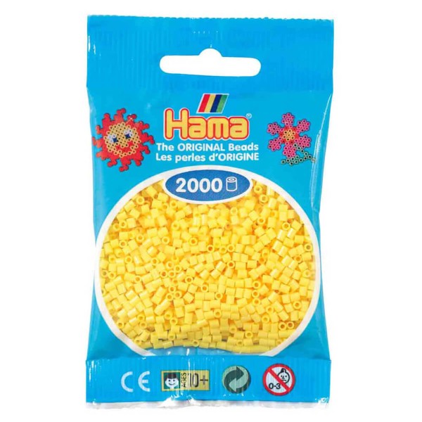 Hama Mini-Bügelperlen 2000 im Beutel gelb